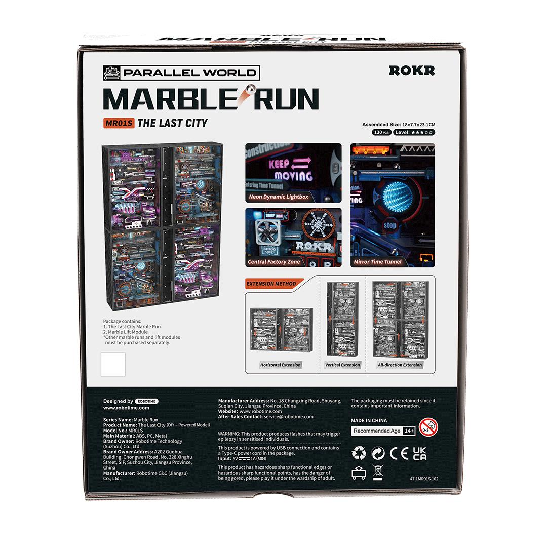 ROKR Mechanical Marble Run Wooden Puzzle Kit for Adults and Teens | 3 Designs | Creative Gift | 3D Wooden Model Building Set