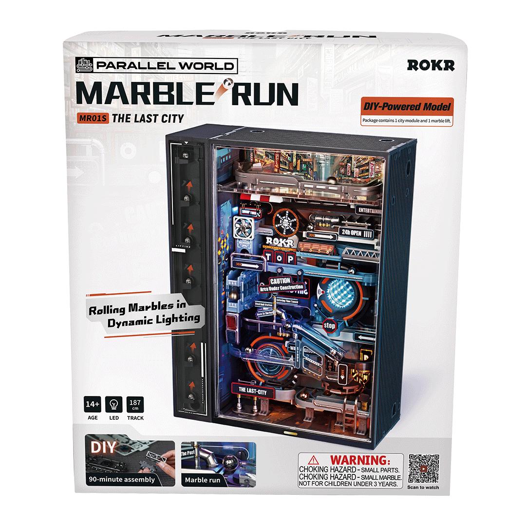 ROKR Mechanical Marble Run Wooden Puzzle Kit for Adults and Teens | 3 Designs | Creative Gift | 3D Wooden Model Building Set