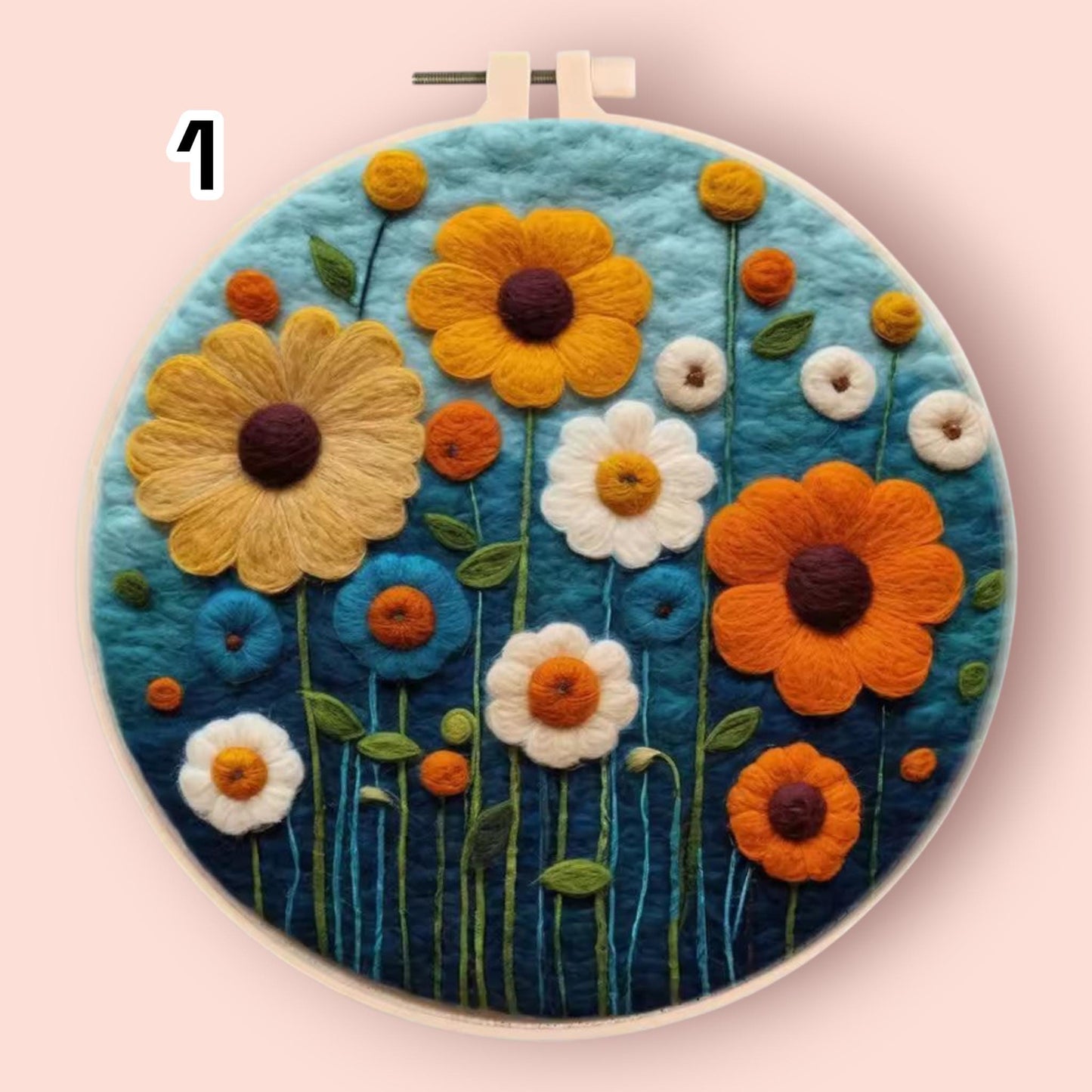 Wool Felting Painting Kit – DIY Needle Felting Craft Set- Nature Landscape waterfalls gift