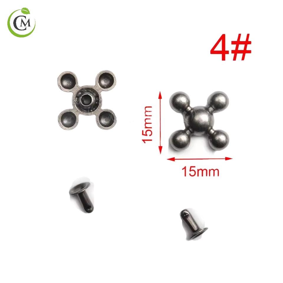 Decorative Metal Rivets for Leather & Craft Projects | Antique Silver Alloy Studs | DIY Craft Supplies