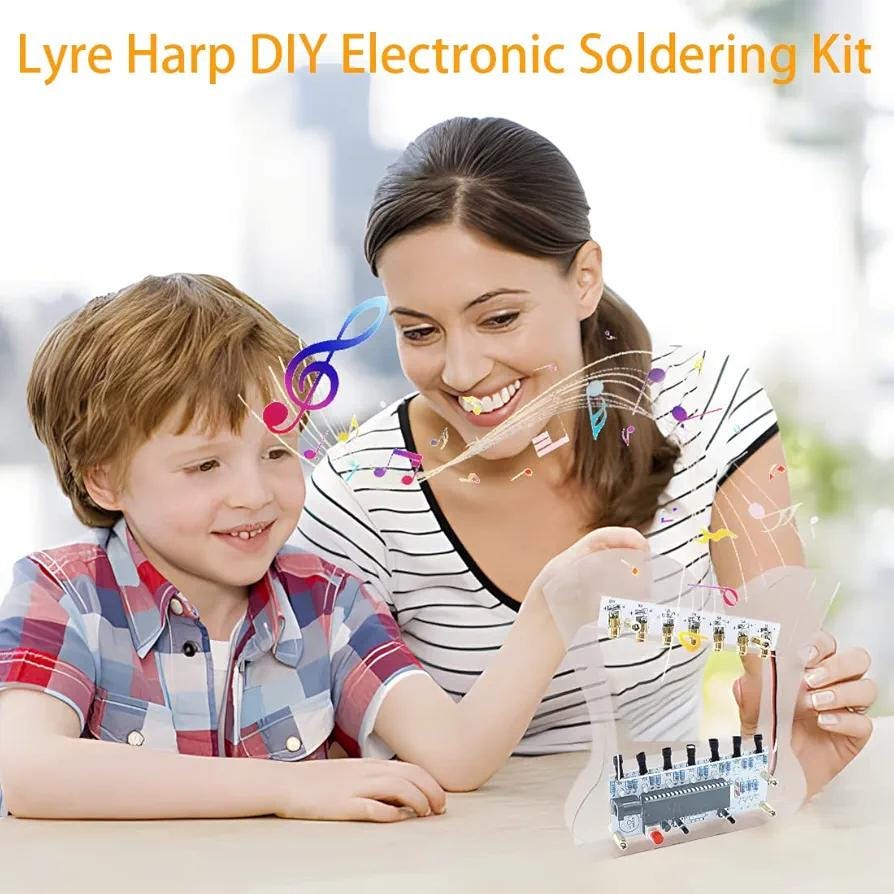 DIY Laser Harp Kit for Beginners | Electronic Soldering Kit, STEM Project, Learn Electronics, Music Science Kit Gift