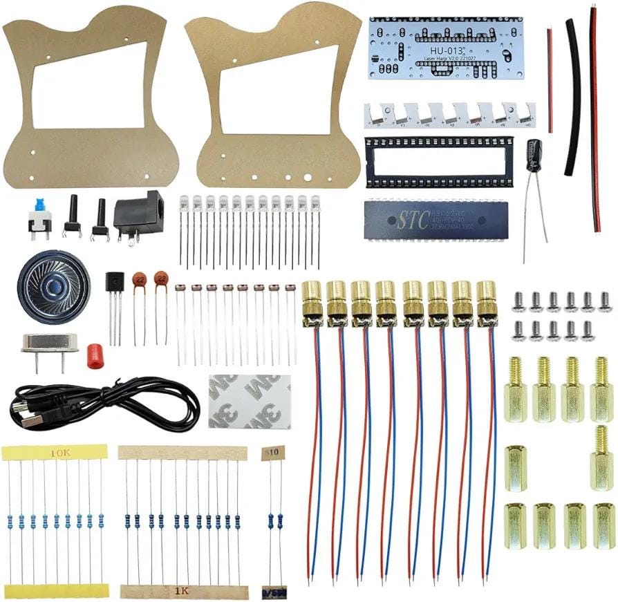 DIY Laser Harp Kit for Beginners | Electronic Soldering Kit, STEM Project, Learn Electronics, Music Science Kit Gift