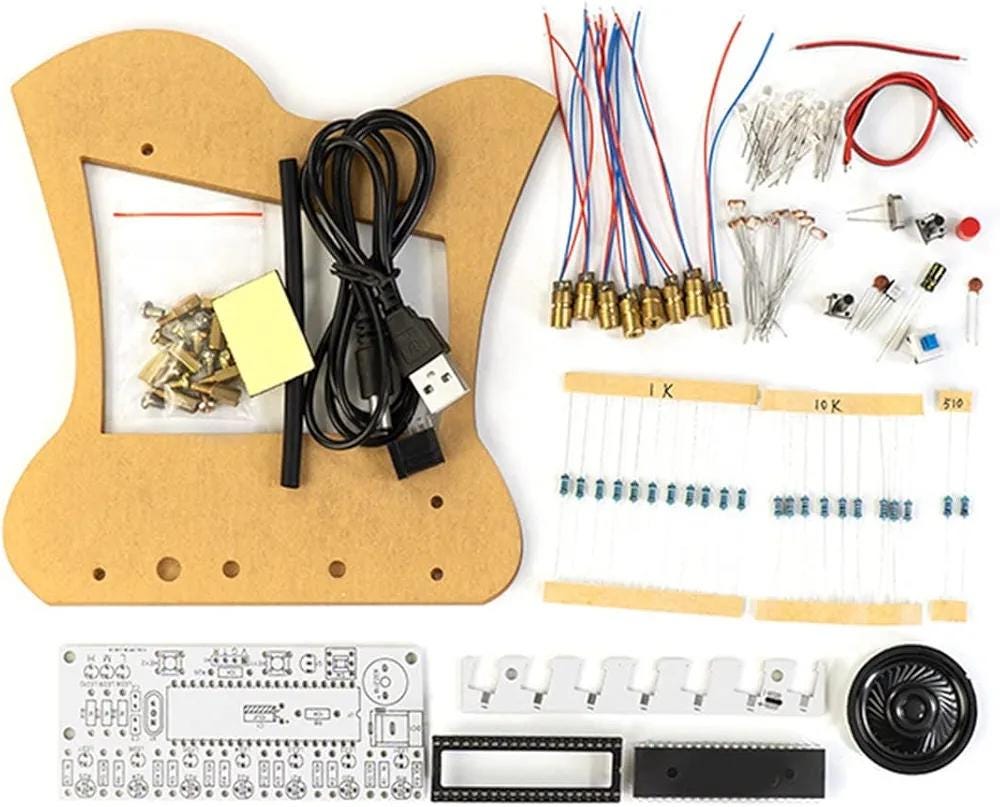DIY Laser Harp Kit for Beginners | Electronic Soldering Kit, STEM Project, Learn Electronics, Music Science Kit Gift