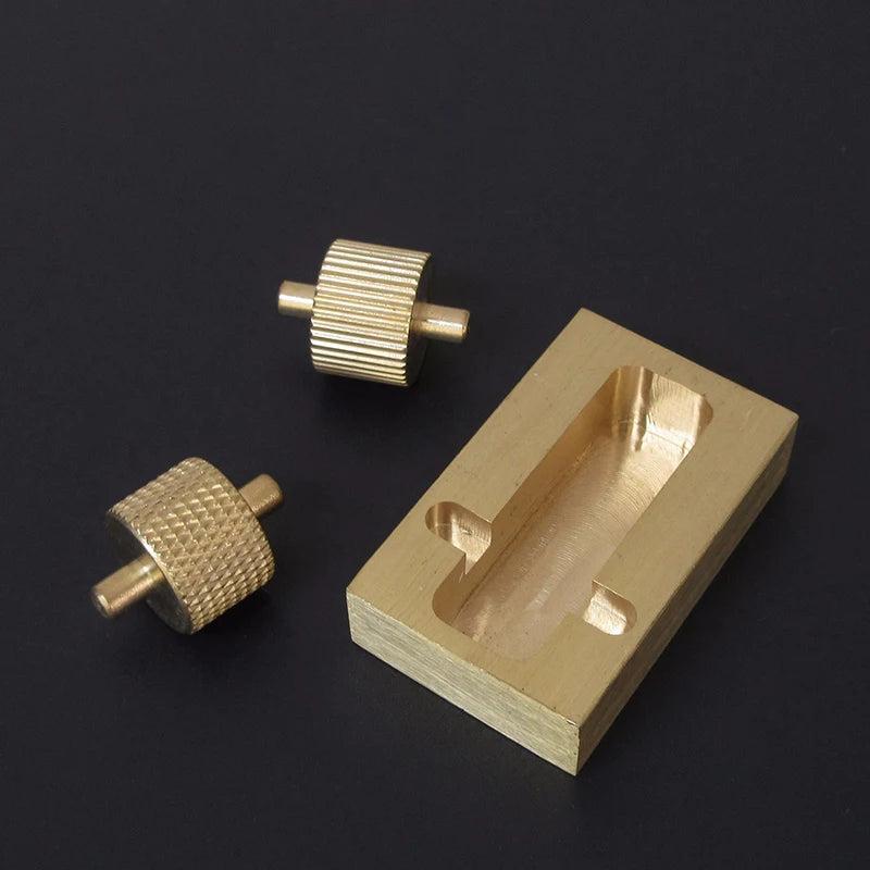 Leather Edge Oil Roller: Brass Applicator Tool for Leathercraft