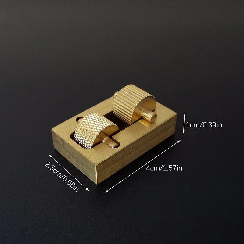 Leather Edge Oil Roller: Brass Applicator Tool for Leathercraft