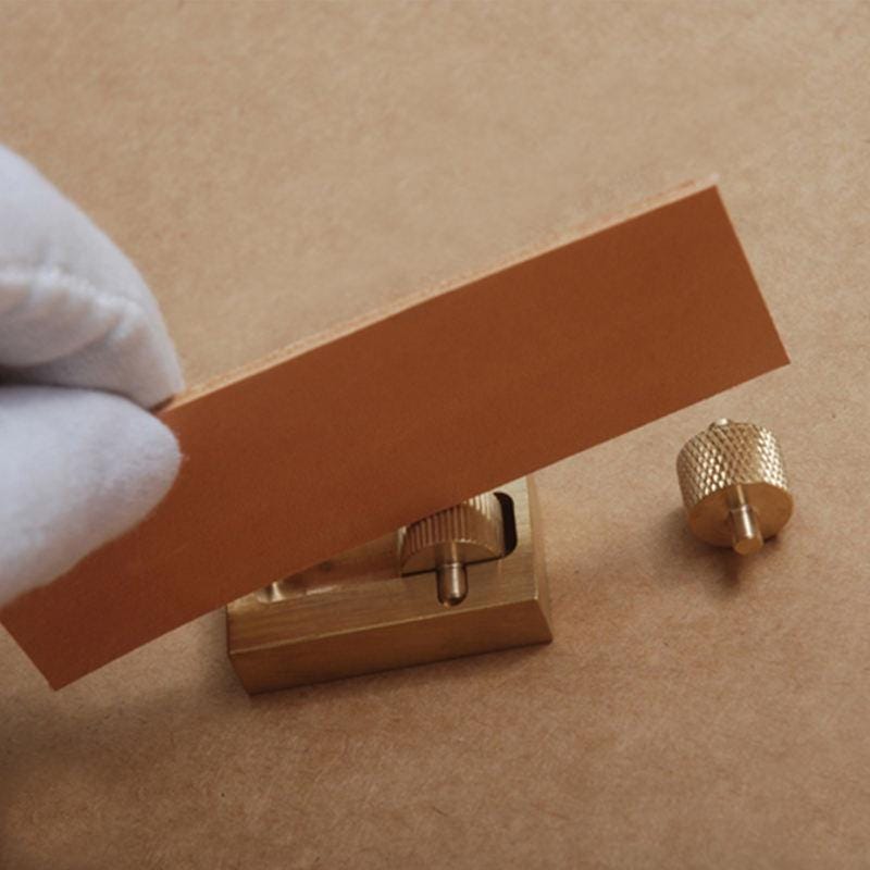 Leather Edge Oil Roller: Brass Applicator Tool for Leathercraft
