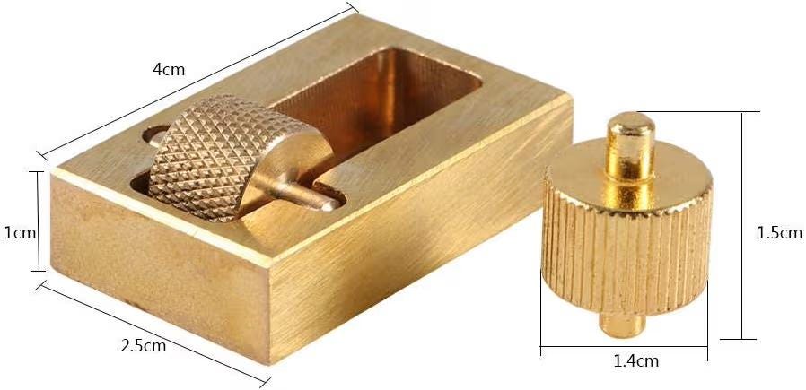 Leather Edge Oil Roller: Brass Applicator Tool for Leathercraft
