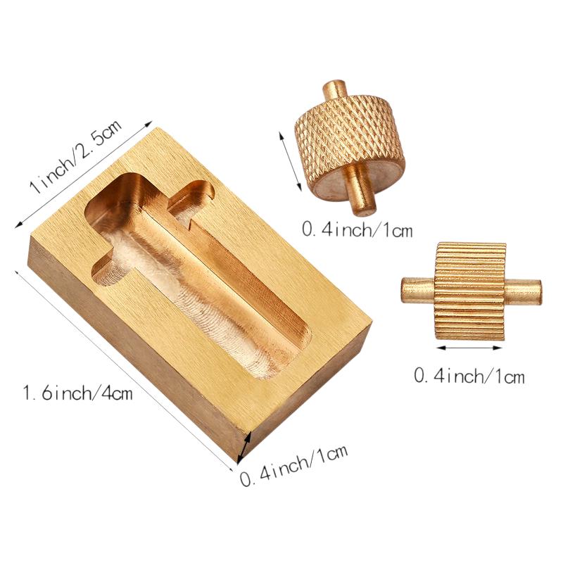 Leather Edge Oil Roller: Brass Applicator Tool for Leathercraft