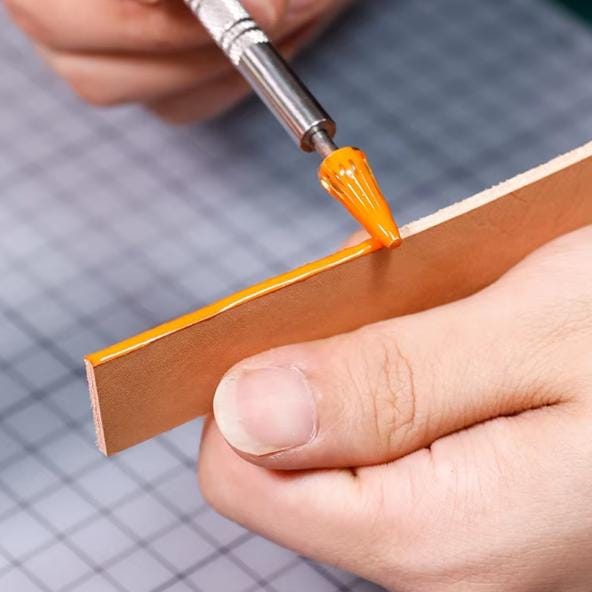 Leather Edge Dye Pen: Dual Head Roller Tool for Leathercraft Finishing