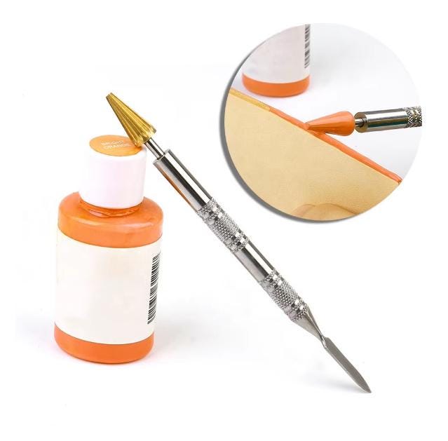 Leather Edge Dye Pen: Dual Head Roller Tool for Leathercraft Finishing