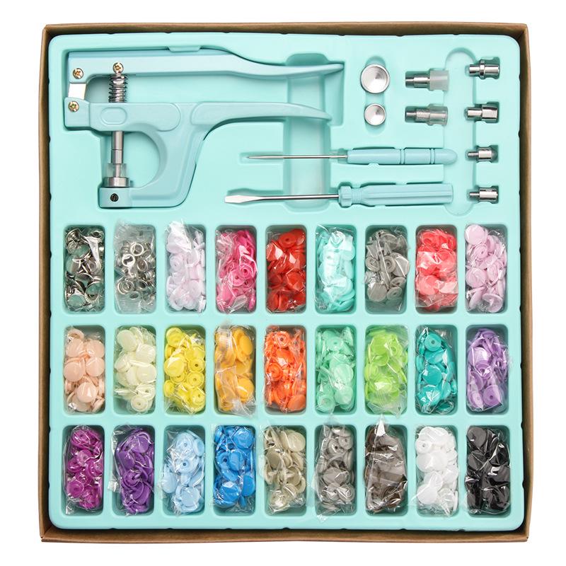 Snap Button Tool Kit — 270 Sets, 25+ Colours, Pliers Included