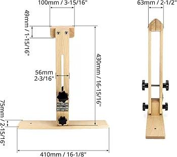 Leather Stitching Pony: Beech Wood Clamp, 180 Adjustable, Foldable