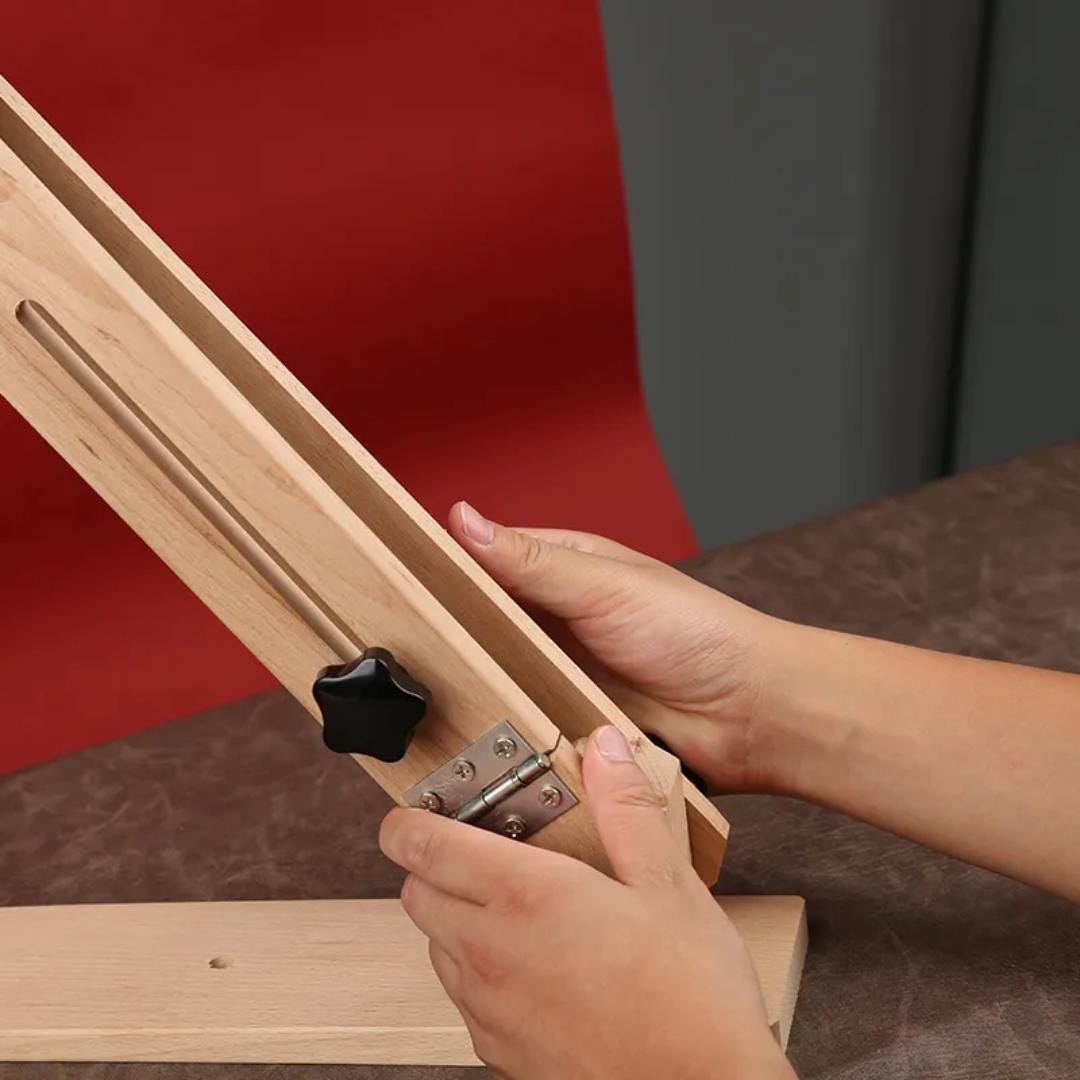 Leather Stitching Pony: Beech Wood Clamp, 180 Adjustable, Foldable