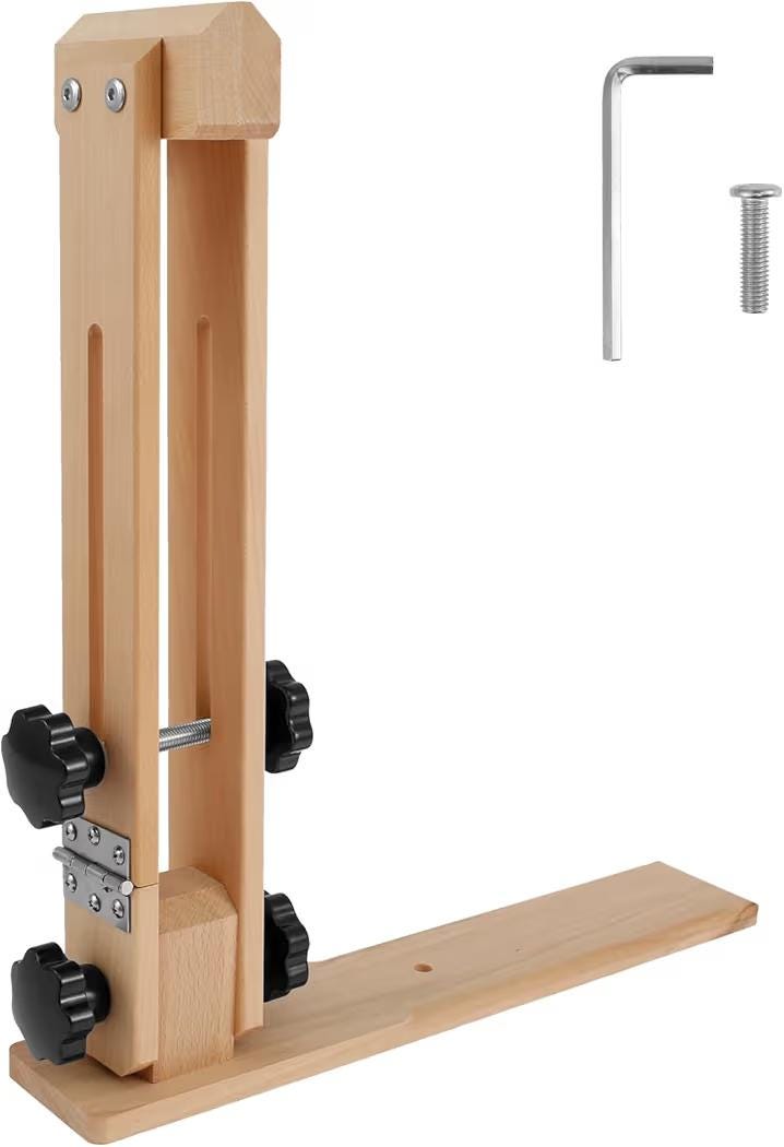 Leather Stitching Pony: Beech Wood Clamp, 180 Adjustable, Foldable