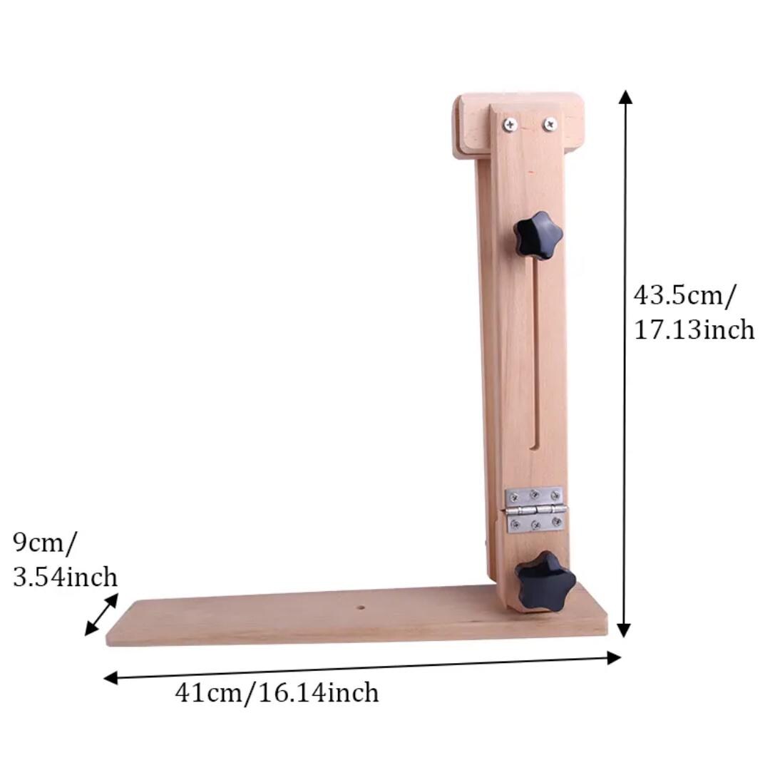 Leather Stitching Pony: Beech Wood Clamp, 180 Adjustable, Foldable