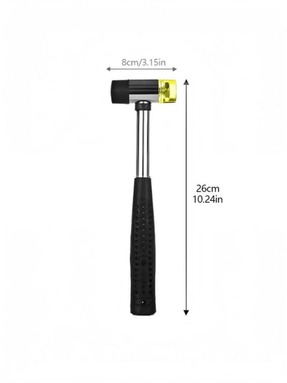 Double-face craft hammer size diagram showing 26 cm overall length and 8 cm wide head.