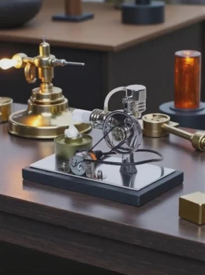 Video for Stirling Engine Generator Model with USB Port and Flexible LED Light