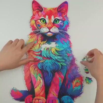Video for Peacock wooden puzzle