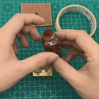 Video for Leather Edge Oil Roller: Brass Applicator Tool for Leathercraft