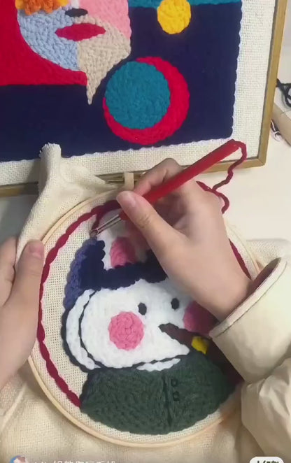 Video for DIY Punch Needle Embroidery Kit
