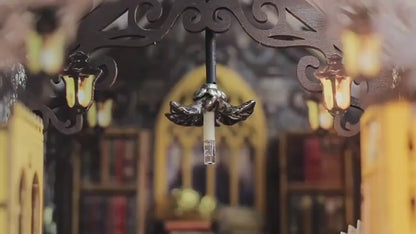 Video for DIY Book Nook Kit - Magic Library Miniature Bookshelf Insert with LED Light